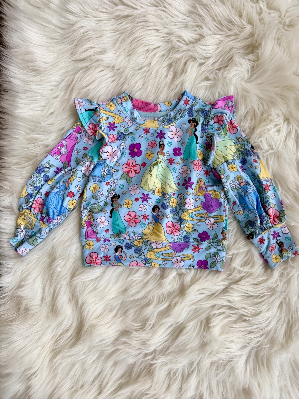Posh Peanut Disney Princess French Terry Sweater